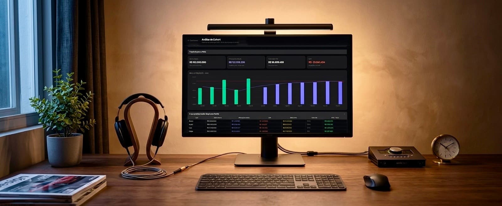Dashboard Farmers & Hunters: performance comercial B2B